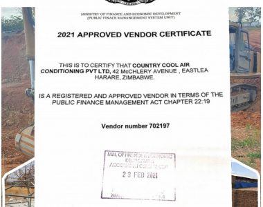 vendor certificate